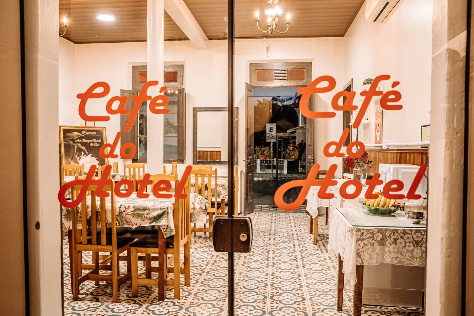 Letreiro Café do Hotel